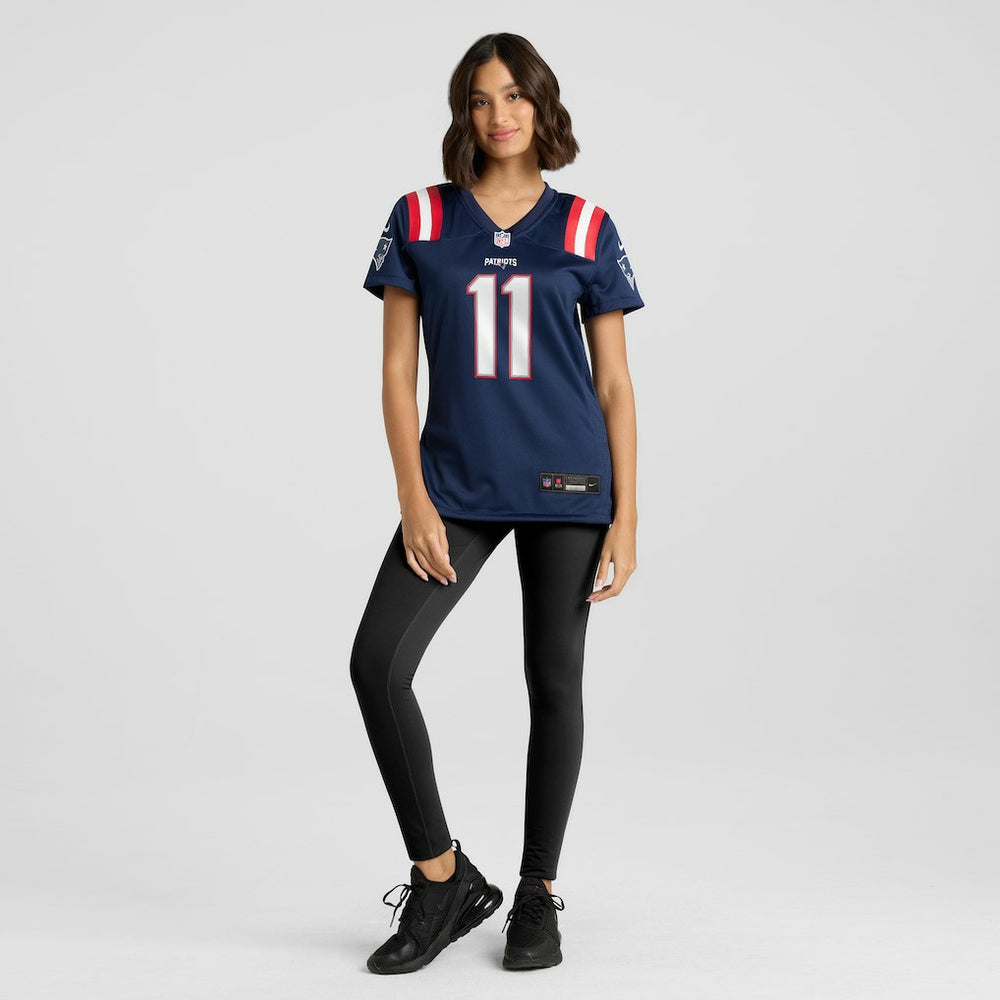 Nike Drew Bledsoe New England Patriots Women's Game Retired Player Jersey Navy