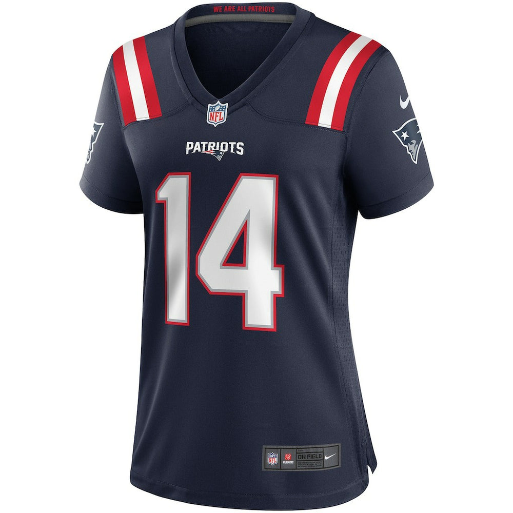 Nike Steve Grogan New England Patriots Women's Game Retired Player Jersey Navy