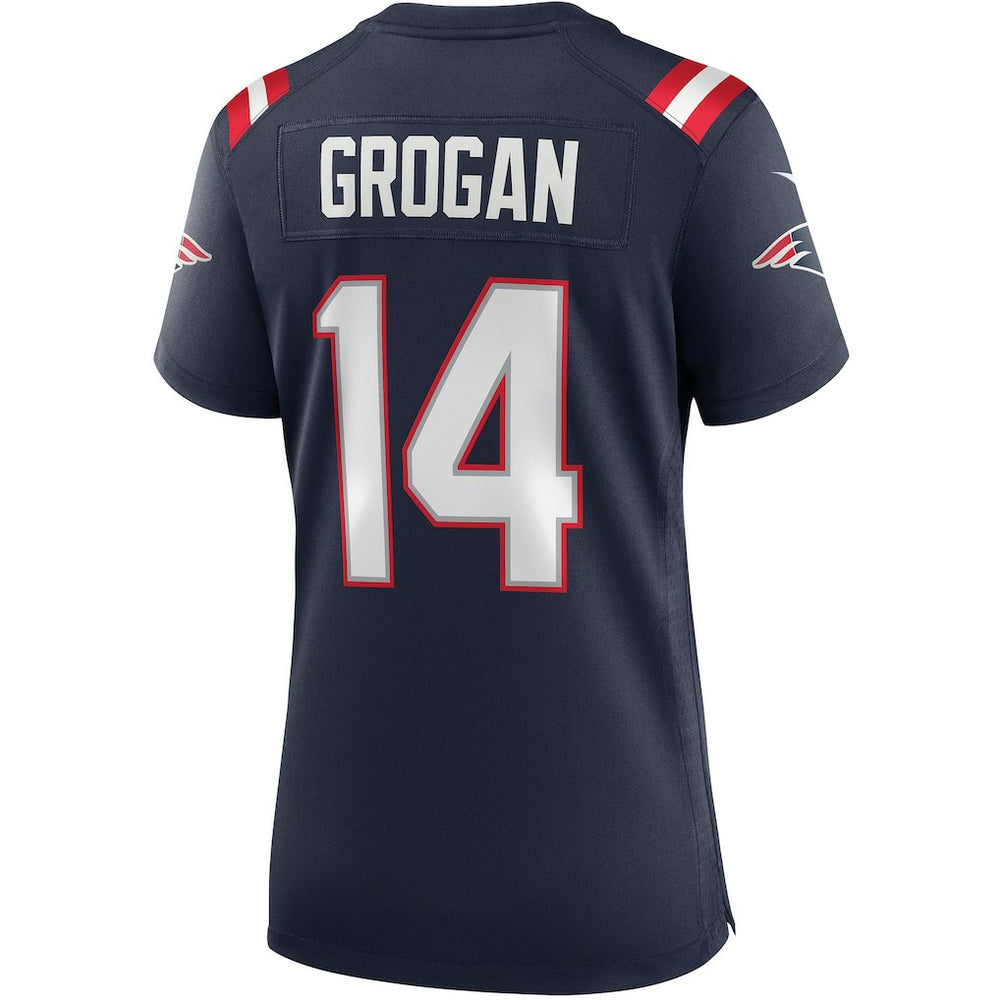 Nike Steve Grogan New England Patriots Women's Game Retired Player Jersey Navy