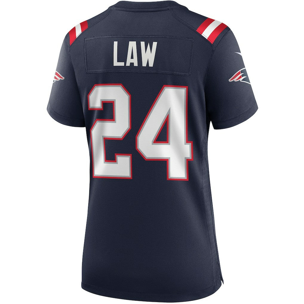 Nike Ty Law New England Patriots Women's Game Retired Player Jersey Navy