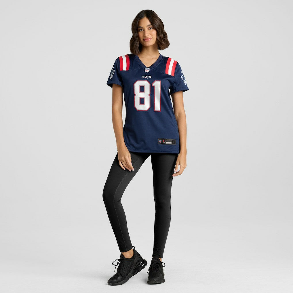 Nike Randy Moss New England Patriots Women's Game Retired Player Jersey Navy