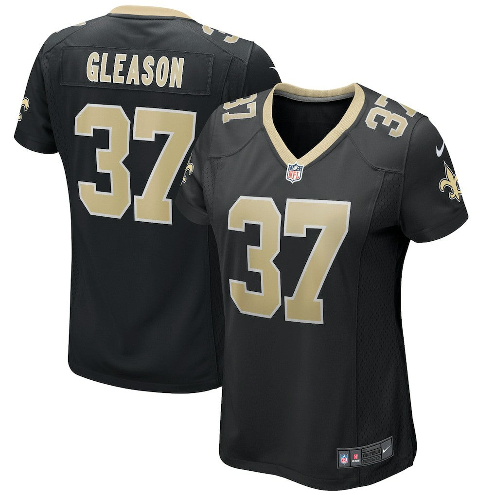 Nike Steve Gleason New Orleans Saints Women's Game Retired Player Jersey Black