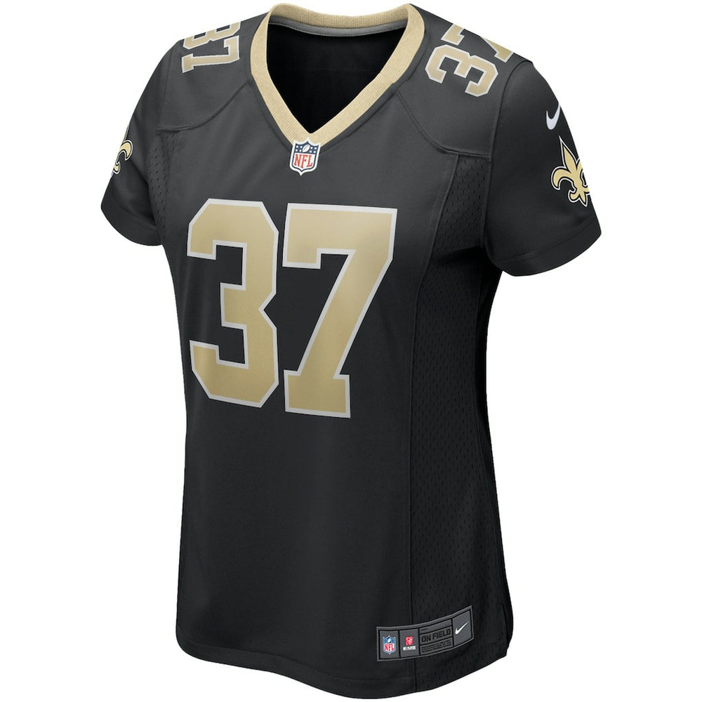 Nike Steve Gleason New Orleans Saints Women's Game Retired Player Jersey Black