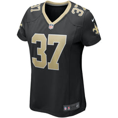 Nike Steve Gleason New Orleans Saints Women's Game Retired Player Jersey Black