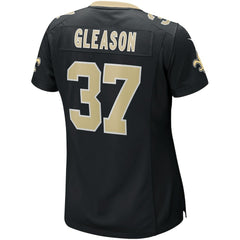 Nike Steve Gleason New Orleans Saints Women's Game Retired Player Jersey Black