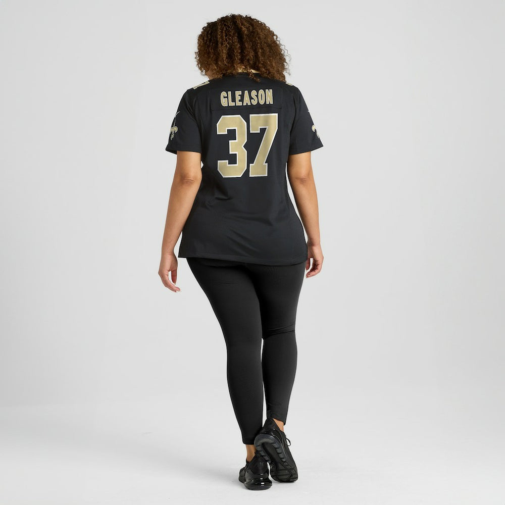 Nike Steve Gleason New Orleans Saints Women's Game Retired Player Jersey Black