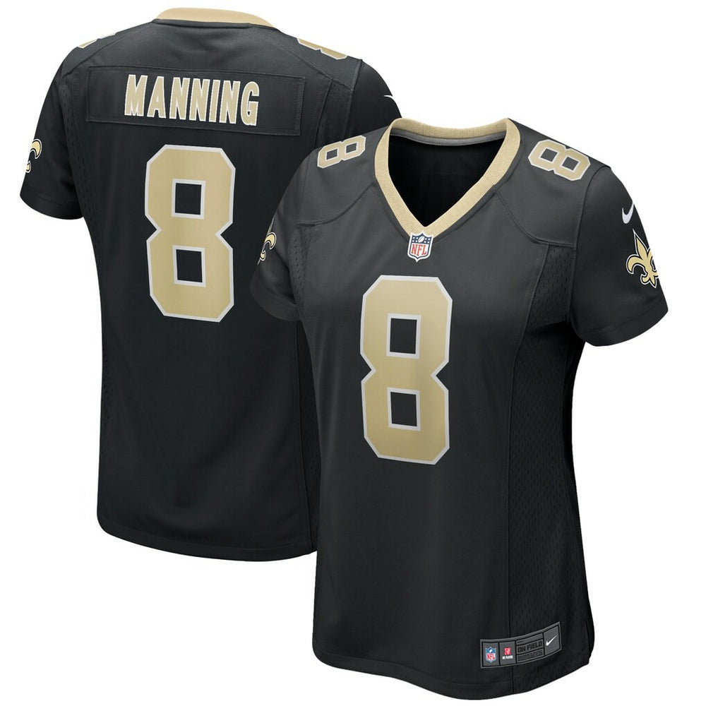 Nike Archie Manning New Orleans Saints Women's Game Retired Player Jersey Black