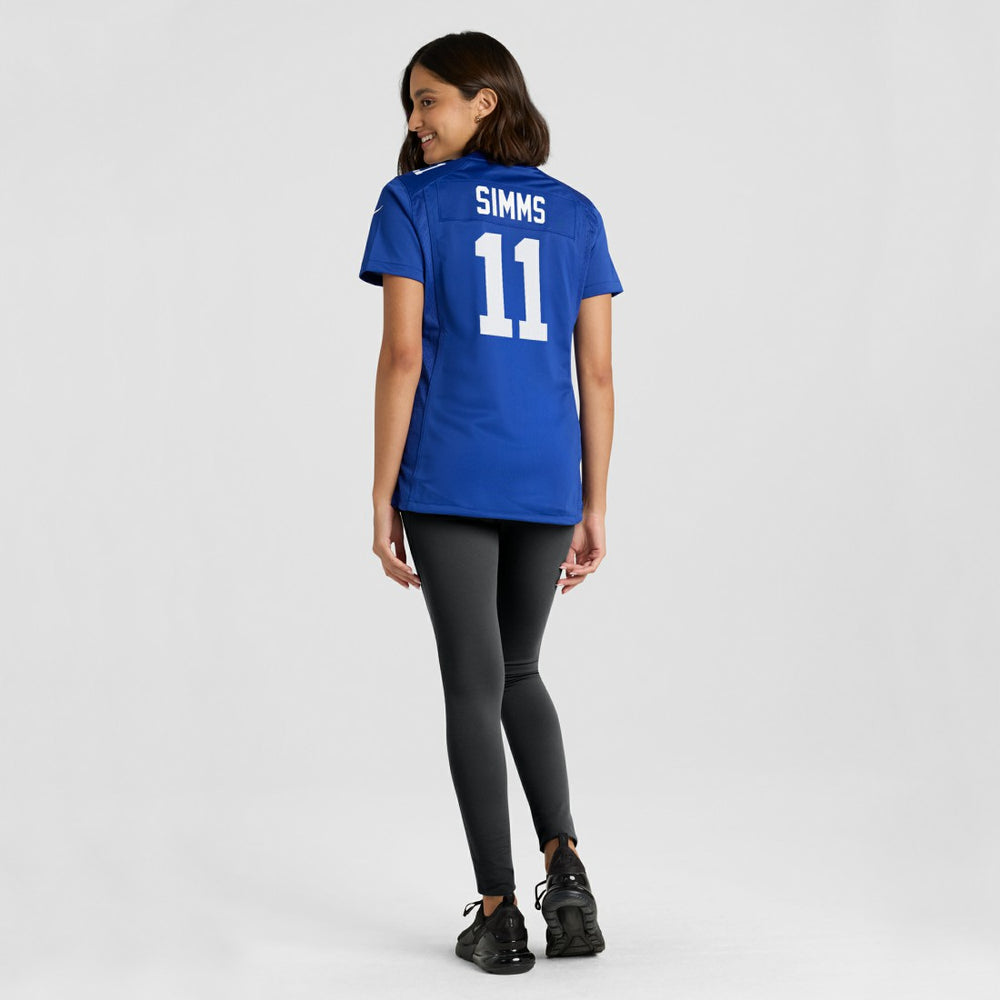 Nike Phil Simms New York Giants Women's Game Retired Player Jersey Royal