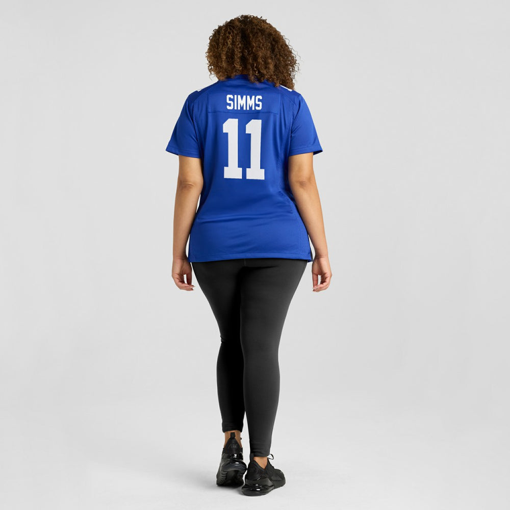 Nike Phil Simms New York Giants Women's Game Retired Player Jersey Royal