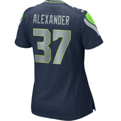 Nike Shaun Alexander Seattle Seahawks Women's Game Retired Player Jersey College Navy