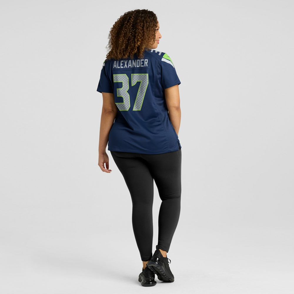 Nike Shaun Alexander Seattle Seahawks Women's Game Retired Player Jersey College Navy