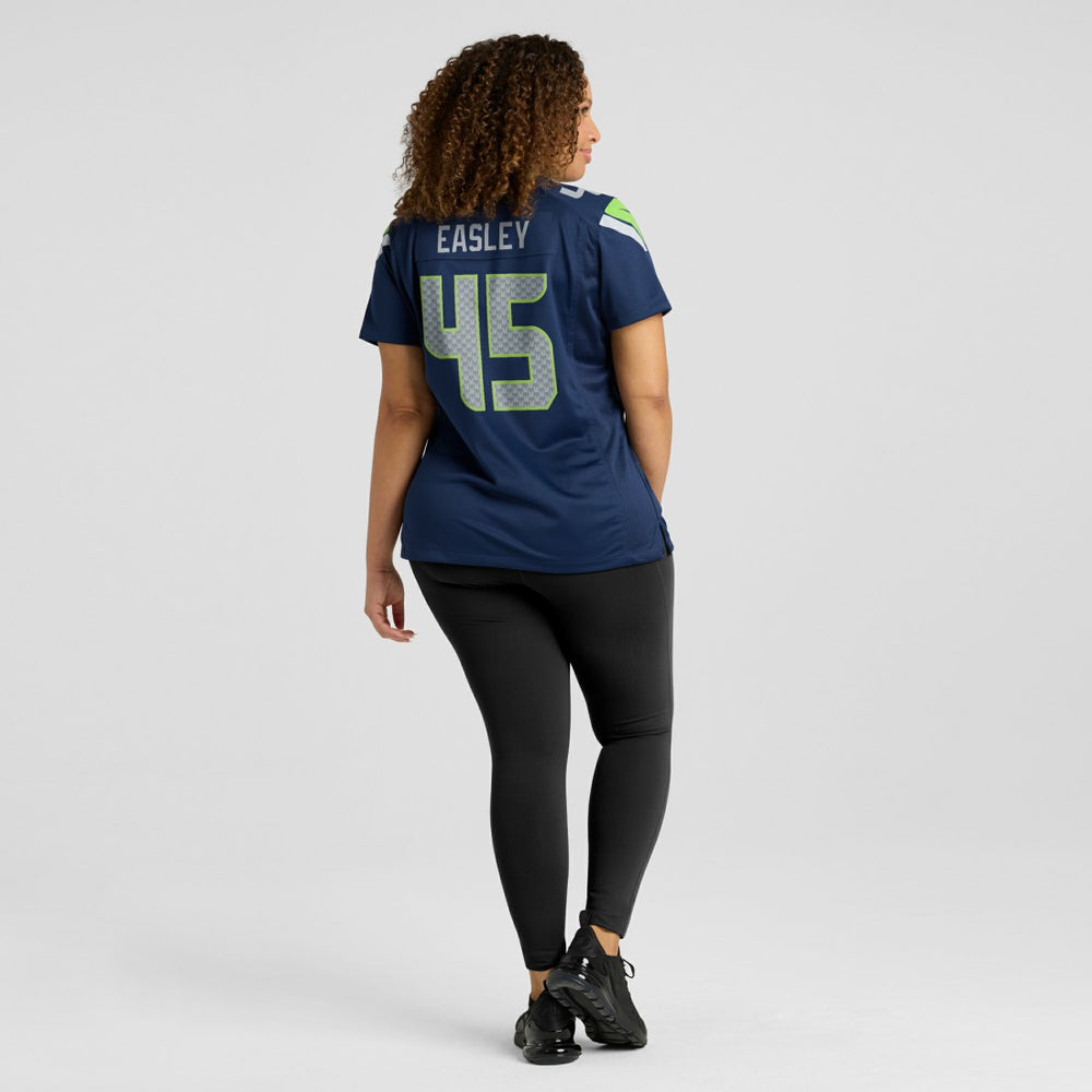 Nike Kenny Easley Seattle Seahawks Women's Game Retired Player Jersey College Navy