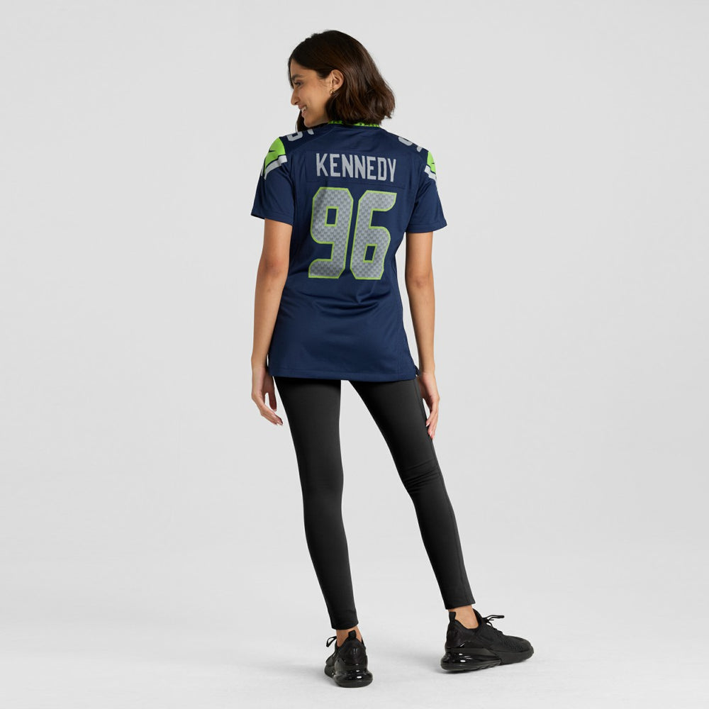 Nike Cortez Kennedy Seattle Seahawks Women's Game Retired Player Jersey College Navy