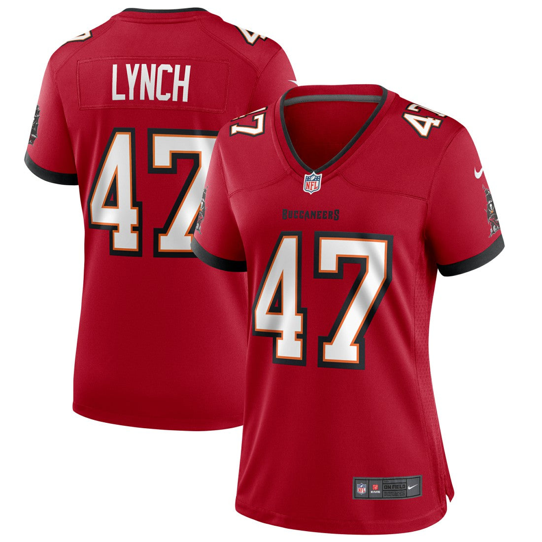 Nike John Lynch Tampa Bay Buccaneers Women's Game Retired Player Jersey Red