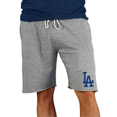 Los Angeles Dodgers Concepts Sport Mainstream Terry Shorts - Gray - MLB Lifestyle