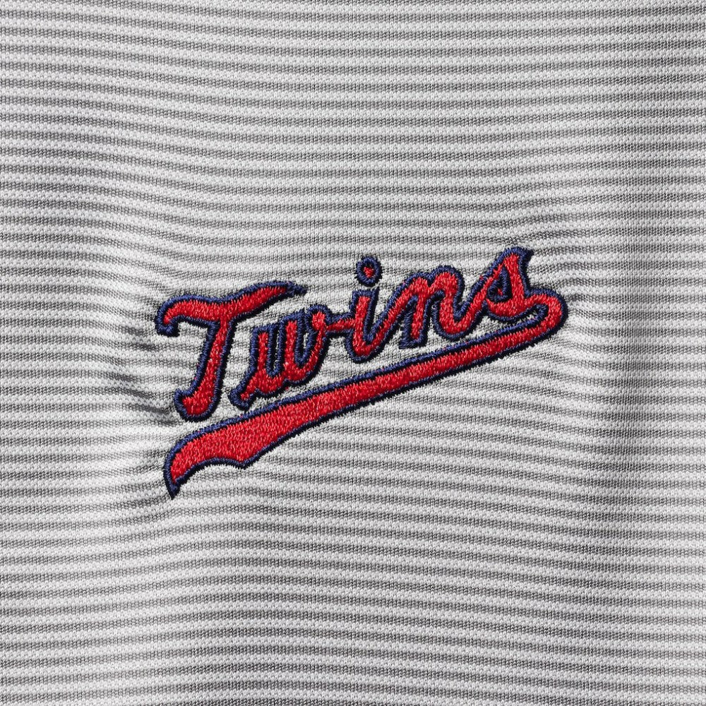 Minnesota Twins Levelwear Orion Historic Logo Raglan Quarter-Zip Jacket - Gray - MLB Lifestyle