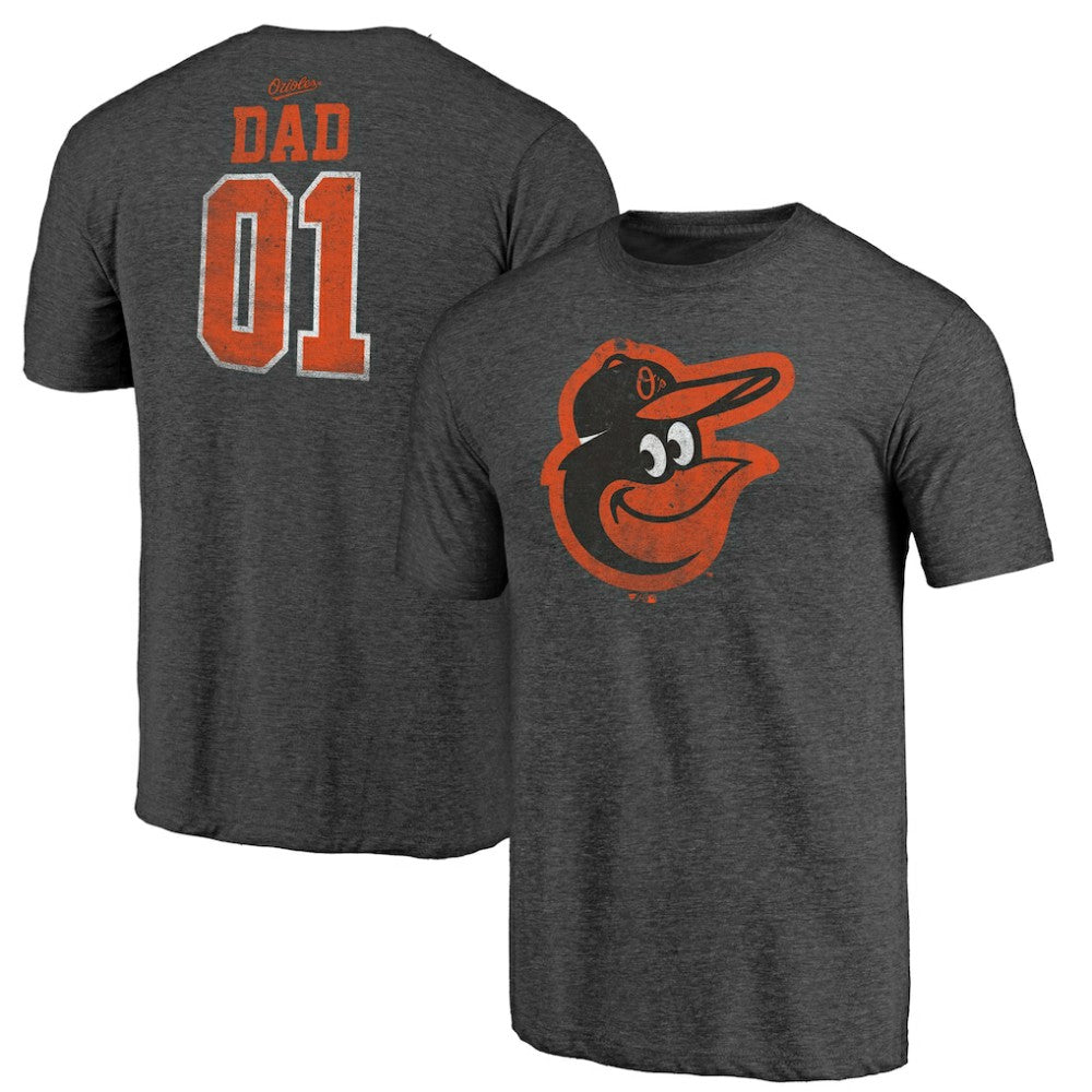 Baltimore Orioles Father's Day Greatest Dad Tri-Blend T-Shirt - Black - MLB Online
