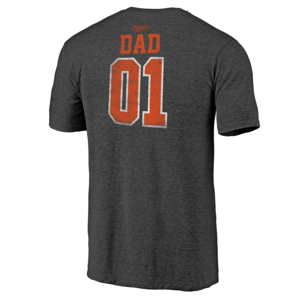 Baltimore Orioles Father's Day Greatest Dad Tri-Blend T-Shirt - Black - MLB Online