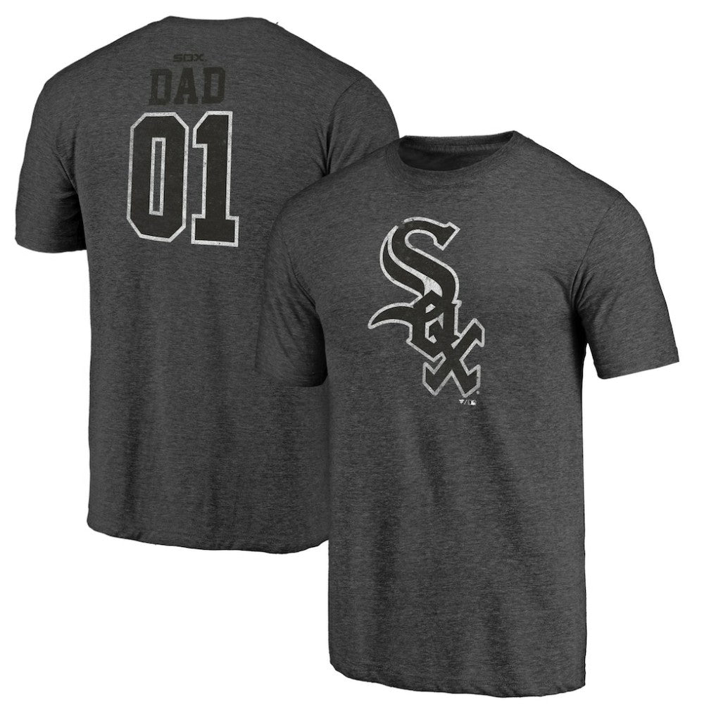 Chicago White Sox Father's Day Greatest Dad Tri-Blend T-Shirt - Black - MLB Discount
