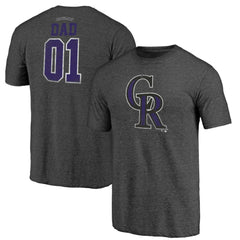 Colorado Rockies Father's Day Greatest Dad Tri-Blend T-Shirt - Black - MLB on Sale