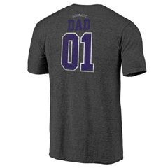 Colorado Rockies Father's Day Greatest Dad Tri-Blend T-Shirt - Black - MLB on Sale
