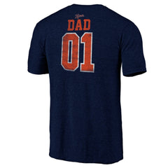 Detroit Tigers Father's Day Greatest Dad Tri-Blend T-Shirt - Navy - MLB Discount