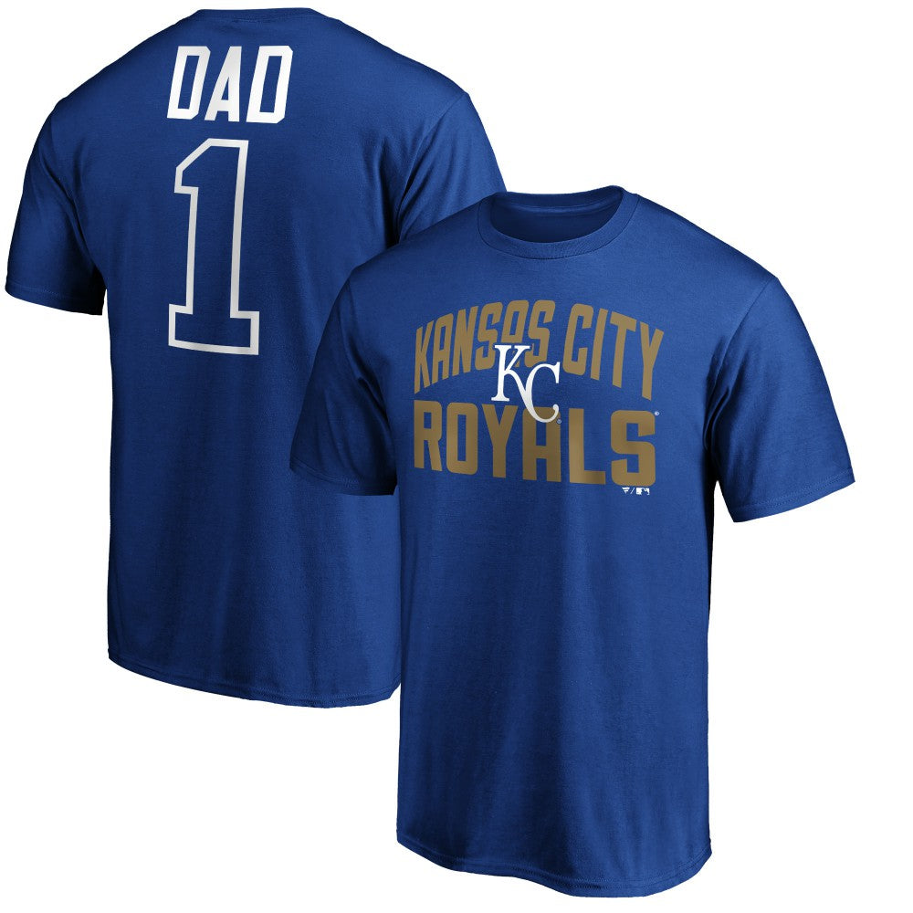 Kansas City Royals Father's Day #1 Dad T-Shirt - Royal - MLB Discount
