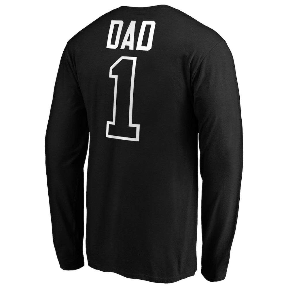 Baltimore Orioles Father's Day #1 Dad Long Sleeve T-Shirt - Black - MLB Discount