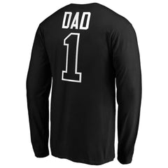 Baltimore Orioles Father's Day #1 Dad Long Sleeve T-Shirt - Black - MLB Discount