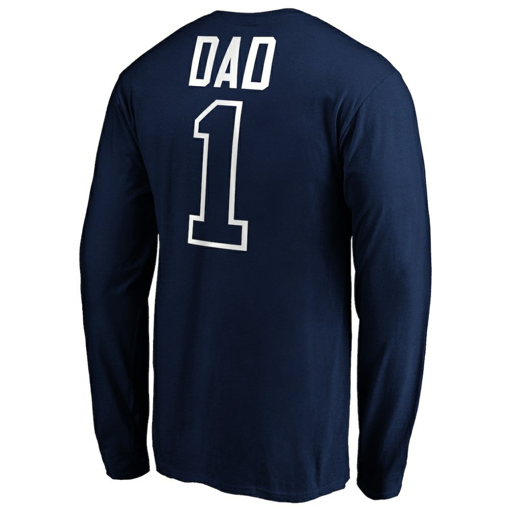 Boston Red Sox Father's Day #1 Dad Long Sleeve T-Shirt - Navy - MLB on Sale