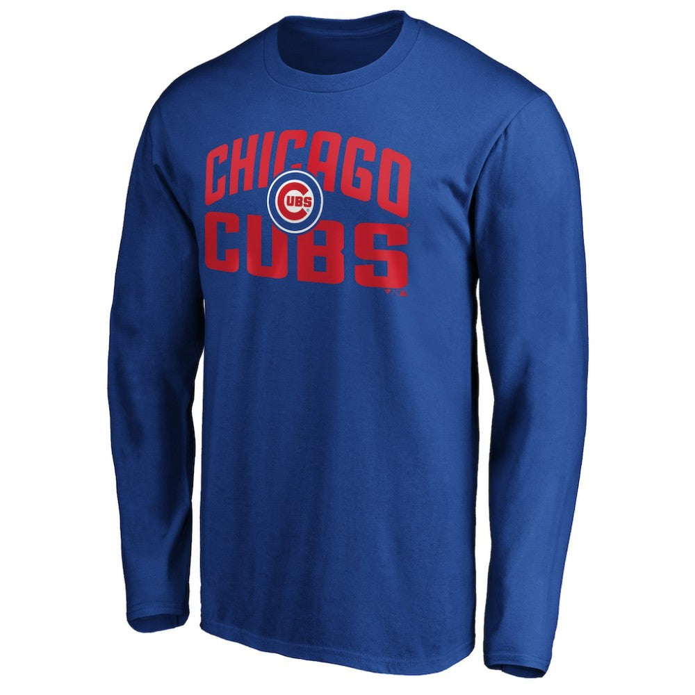 Chicago Cubs Father's Day #1 Dad Long Sleeve T-Shirt - Royal - MLB on Sale