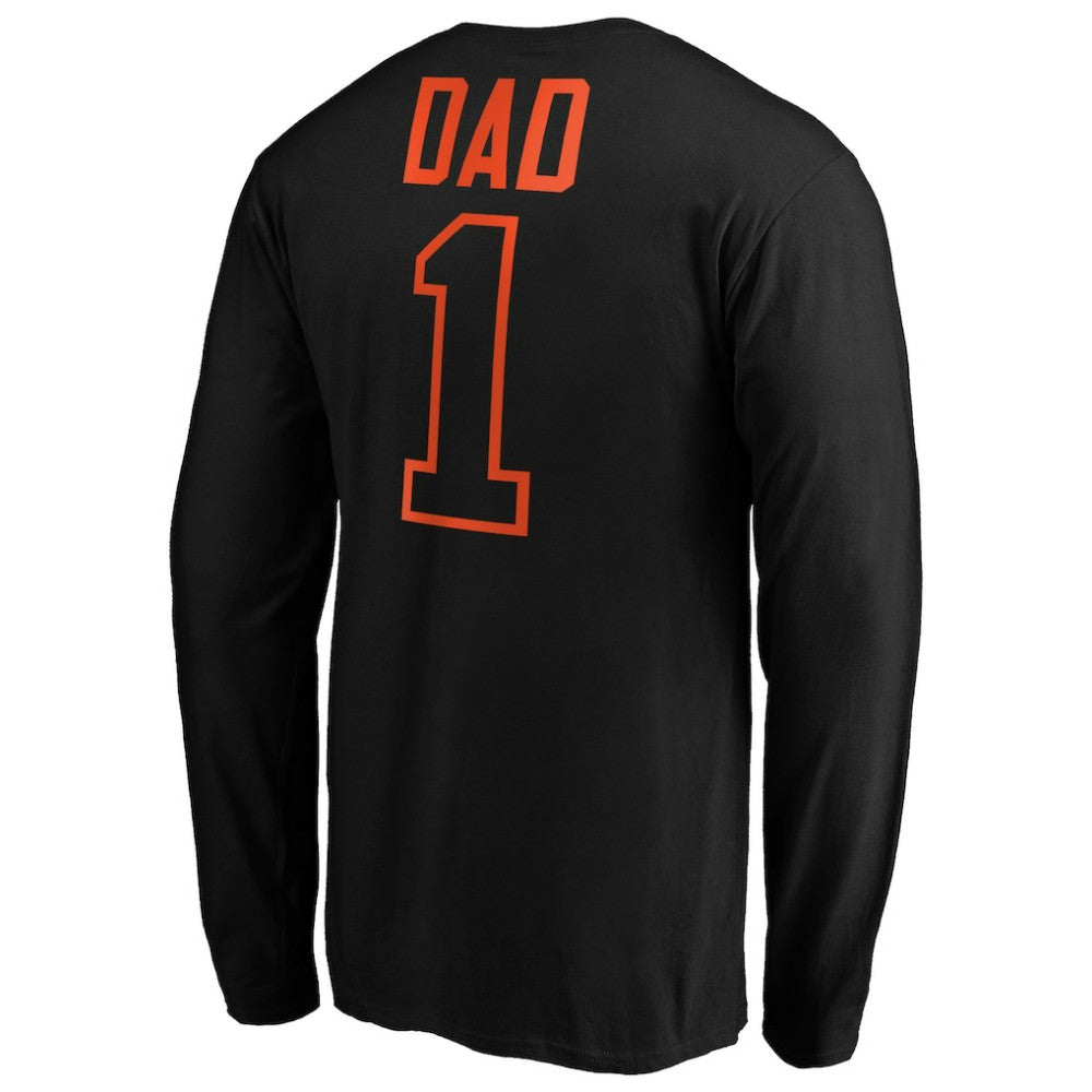 San Francisco Giants Father's Day #1 Dad Long Sleeve T-Shirt - Black - MLB on Sale