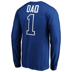 Texas Rangers Father's Day #1 Dad Long Sleeve T-Shirt - Royal - MLB Online