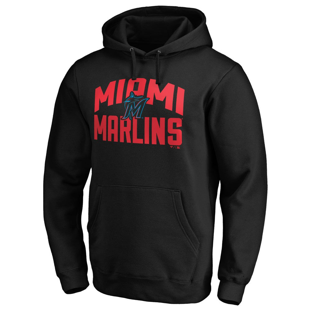Miami Marlins Father's Day #1 Dad Pullover Hoodie - Black - MLB Lifestyle