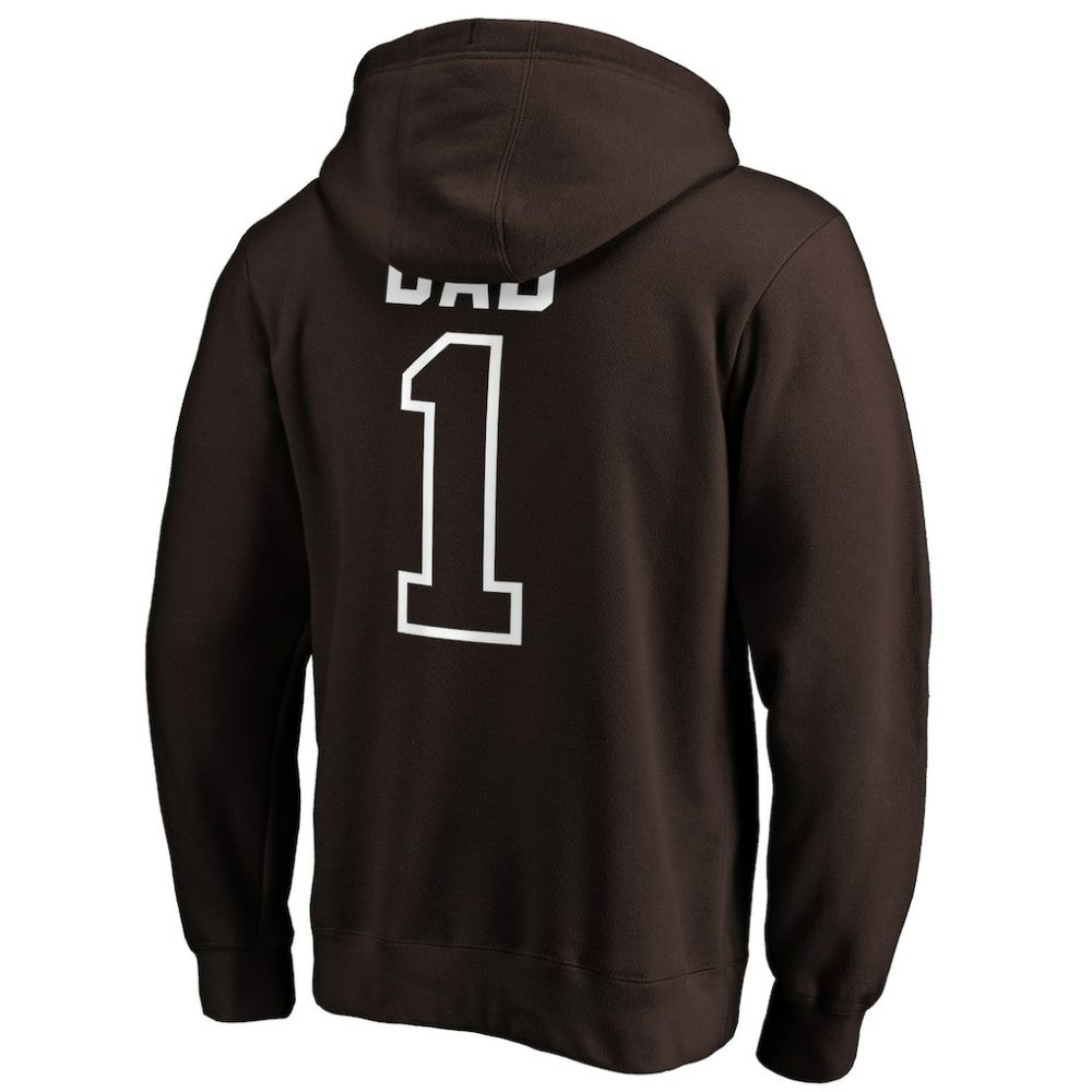 San Diego Padres Father's Day #1 Dad Pullover Hoodie - Brown - MLB on Sale