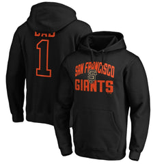 San Francisco Giants Father's Day #1 Dad Pullover Hoodie - Black - MLB on Sale