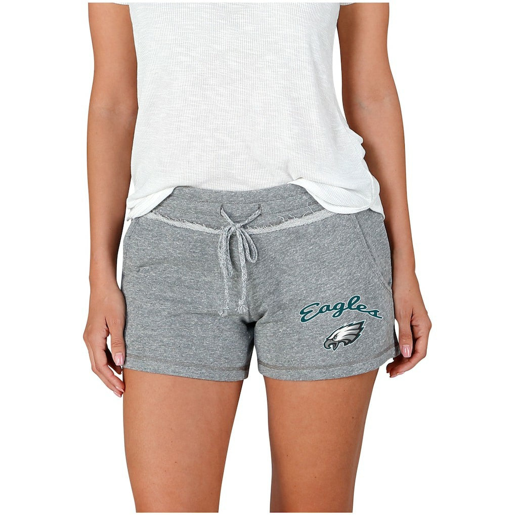 Philadelphia Eagles Concepts Sport Women's Mainstream Terry Shorts Gray