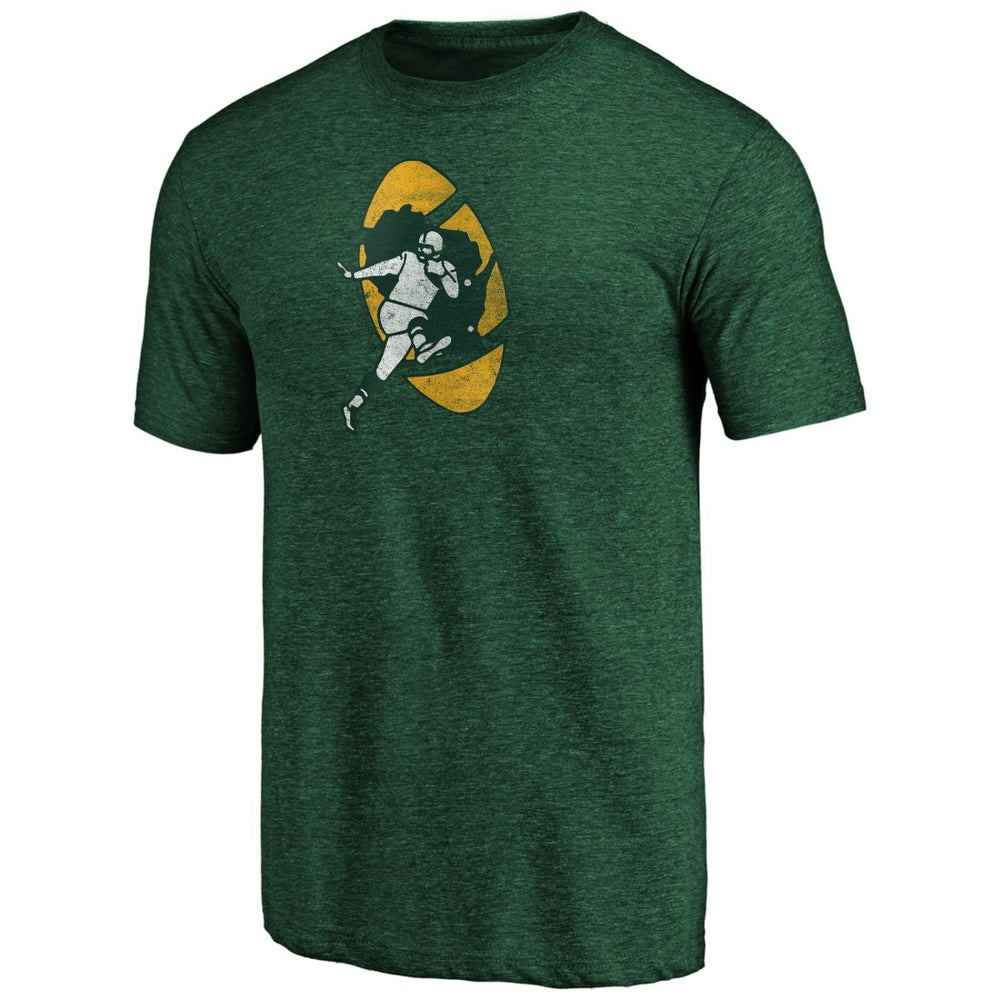Green Bay Packers #1 Dad Team Logo T-Shirt Green