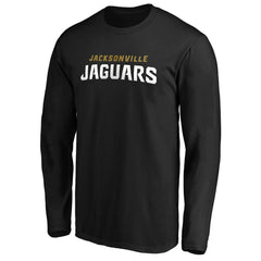 Jacksonville Jaguars #1 Dad Long Sleeve Team Logo T-Shirt Black
