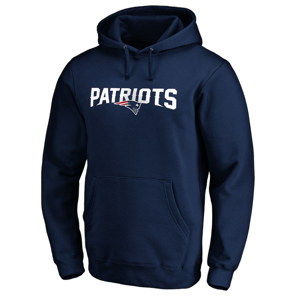 New England Patriots #1 Dad Pullover Hoodie Navy