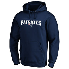 New England Patriots #1 Dad Pullover Hoodie Navy