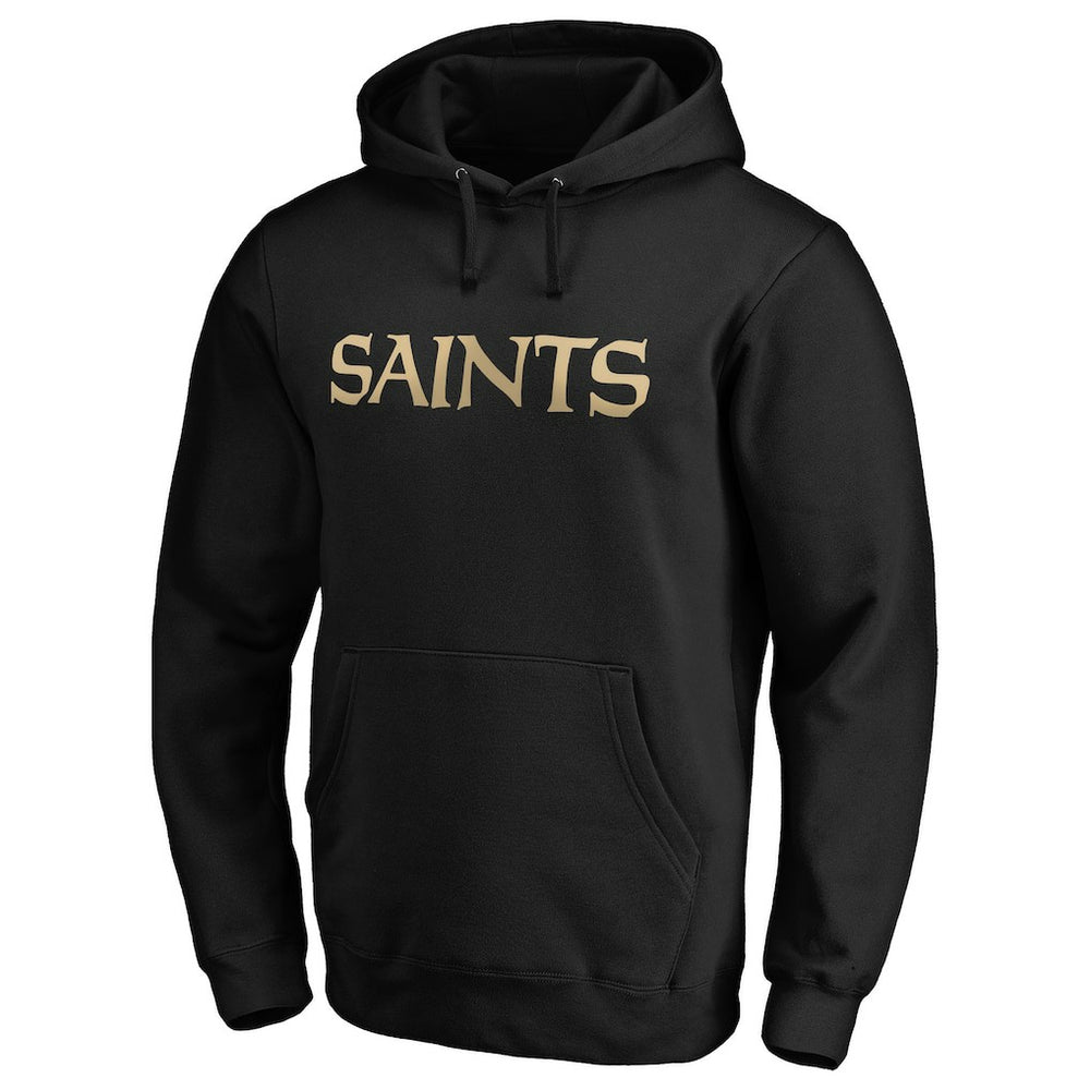 New Orleans Saints #1 Dad Pullover Hoodie Black