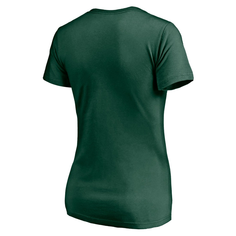 Fanatics Green Bay Packers Women's Nostalgia V-Neck T-Shirt Green