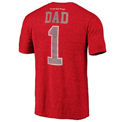 Detroit Red Wings Greatest Dad Tri-Blend T-Shirt - Red - NHL 3990260