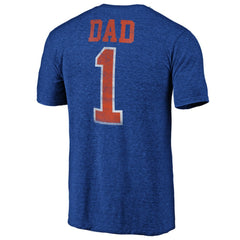 New York Islanders Greatest Dad Tri-Blend T-Shirt - Royal - NHL 3990267