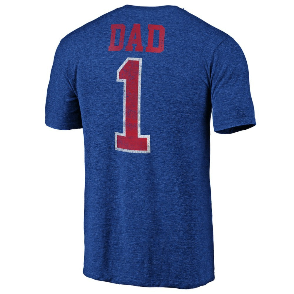 New York Rangers Greatest Dad Tri-Blend T-Shirt - Blue - NHL 3990268