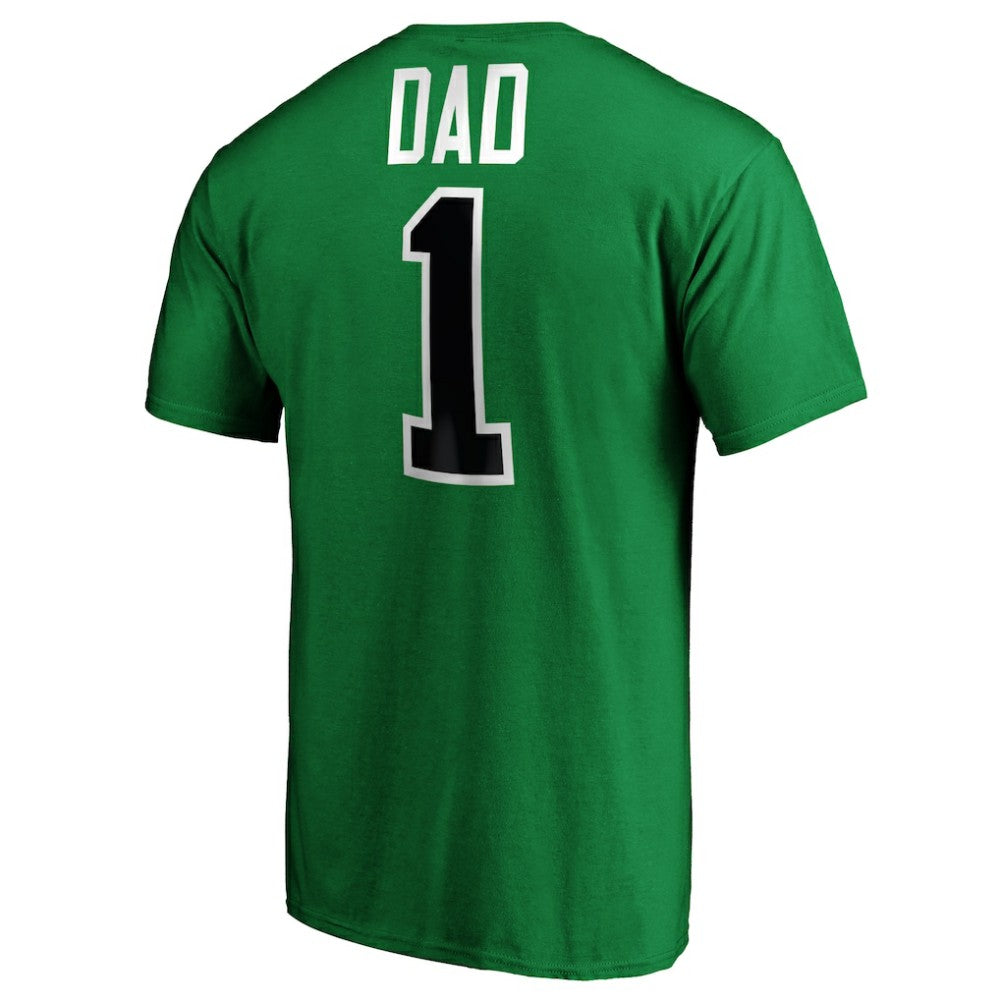 Dallas Stars #1 Dad T-Shirt - Kelly Green - NHL 3990288
