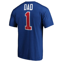 New York Rangers #1 Dad Logo T-Shirt - Blue - NHL 3990298
