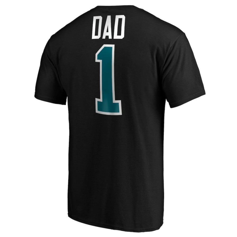 San Jose Sharks #1 Dad T-Shirt - Black - NHL 3990302
