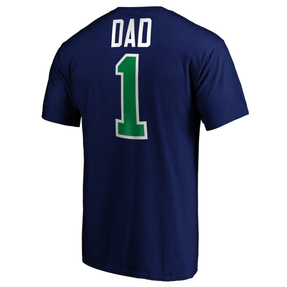 Vancouver Canucks #1 Dad T-Shirt - Blue - NHL 3990306